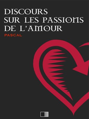 cover image of Discours sur les passions de l'amour